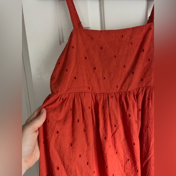 Madewell Eyelet Summertime Cami Midi Dress - Picture 3 of 6